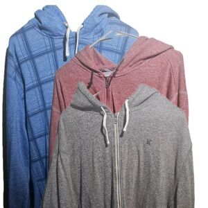 Lot Of 3 Hurley Hoodie XXL Sweatshirts Vintage